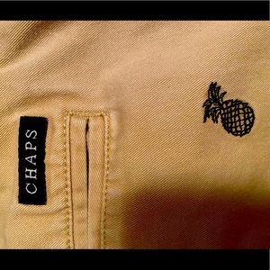 Men’s Chaps shorts,size 42.Embroidered pineapples.